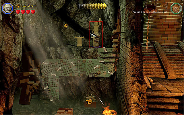 The third statue is in the spot shown in the above screenshot, i - Stage 3 (Azog the Defiler) | Main Stages - Collectibles - Main Stages - Collectibles - LEGO The Hobbit Game Guide & Walkthrough