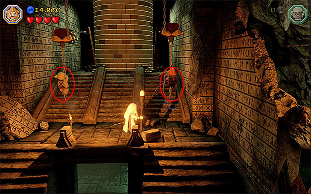 You need to reach to two chains - Stage 3 (Azog the Defiler) | Main Stages - Collectibles - Main Stages - Collectibles - LEGO The Hobbit Game Guide & Walkthrough