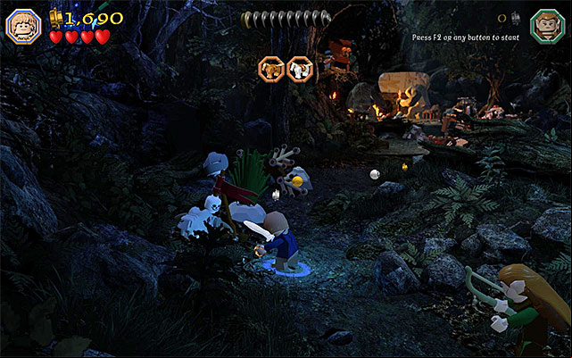 The first skeleton - Stage 4 (Roast Mutton) | Main Stages - Collectibles - Main Stages - Collectibles - LEGO The Hobbit Game Guide & Walkthrough