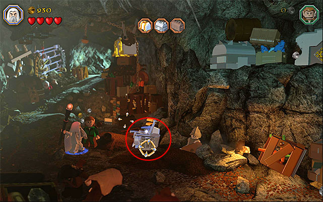 The object the t you need to use Sarumans staff on - Stage 5 (The Troll Hoard) | Main Stages - Collectibles - Main Stages - Collectibles - LEGO The Hobbit Game Guide & Walkthrough