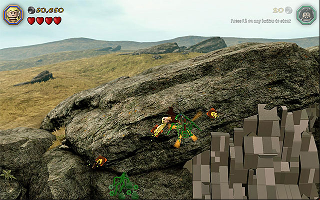 You need to reach the successive arrows, stuck in the wall, as elf - Stage 5 (The Troll Hoard) | Main Stages - Collectibles - Main Stages - Collectibles - LEGO The Hobbit Game Guide & Walkthrough