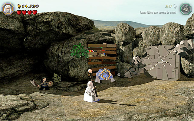 Requirements: Sarumans staff, ability to set fire (e - Stage 5 (The Troll Hoard) | Main Stages - Collectibles - Main Stages - Collectibles - LEGO The Hobbit Game Guide & Walkthrough