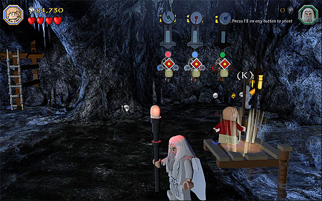 Build a pier and complete a fishing minigame - Stage 6 (Over Hill and Under Hill) | Main Stages - Collectibles - Main Stages - Collectibles - LEGO The Hobbit Game Guide & Walkthrough