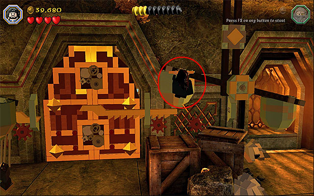 The second lever - Stage 1 (Greatest Kingdom in Middle-Earth): Inside the Lonely Mountain | Walkthrough - Walkthrough - LEGO The Hobbit Game Guide & Walkthrough