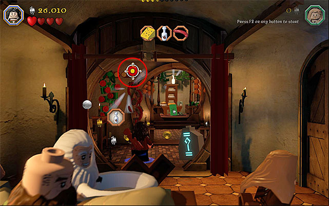 After you watch another cutscene, you will gain control over two new characters - Kili and Fili - Stage 2 (An Unexpected Party): The Party | Walkthrough | LEGO The Hobbit - Walkthrough - LEGO The Hobbit Game Guide & Walkthrough