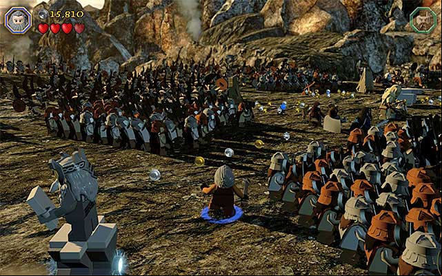 age to the next area of fights - Stage 3 (Azog the Defiler): The battle with the Orcs | Walkthrough - Walkthrough - LEGO The Hobbit Game Guide & Walkthrough