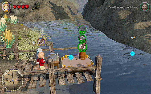 Select the supplies and build the bridge with them - Middle-Earth: Reach Troll Dwellings | Walkthrough | LEGO The Hobbit - Walkthrough - LEGO The Hobbit Game Guide & Walkthrough