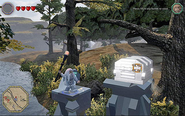 You need to jump from platform to platform and use Sarumans staff at the very end. - Schematics locations (9-16) | Middle Earth - Schematics - Middle Earth - Schematics - LEGO The Hobbit Game Guide & Walkthrough