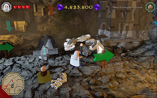 While smashing the objects in the area, use Dori and Saruman, to your aid - Mithril bricks locations (1-15) | Middle Earth - Mithril LEGO bricks - Middle Earth - Mithril LEGO bricks - LEGO The Hobbit Game Guide & Walkthrough