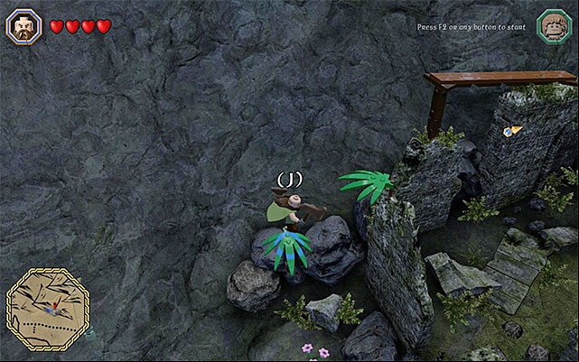 The first plant to the left of the ruins - Mithril bricks locations (16-30) | Middle Earth - Mithril LEGO bricks - Middle Earth - Mithril LEGO bricks - LEGO The Hobbit Game Guide & Walkthrough