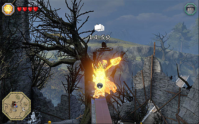 Two of the objects are more difficult to reach - Mithril bricks locations (46-60) | Middle Earth - Mithril LEGO bricks - Middle Earth - Mithril LEGO bricks - LEGO The Hobbit Game Guide & Walkthrough