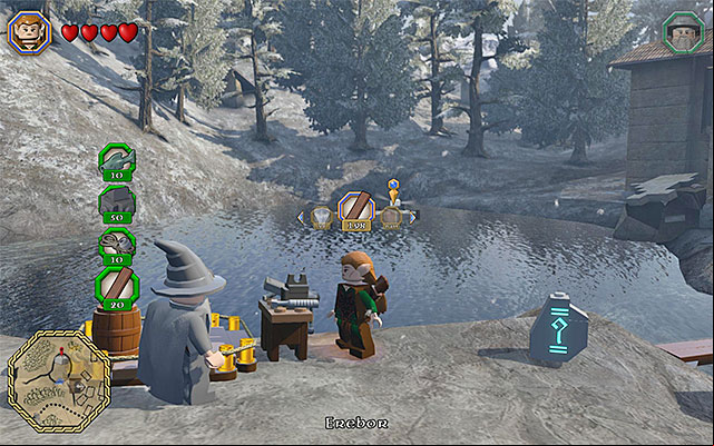 The place where you complete the building minigame - Mithril bricks locations (46-60) | Middle Earth - Mithril LEGO bricks - Middle Earth - Mithril LEGO bricks - LEGO The Hobbit Game Guide & Walkthrough