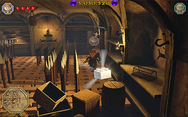 You need to reach the brick before the spikes slide out again - Mithril bricks locations (46-60) | Middle Earth - Mithril LEGO bricks - Middle Earth - Mithril LEGO bricks - LEGO The Hobbit Game Guide & Walkthrough
