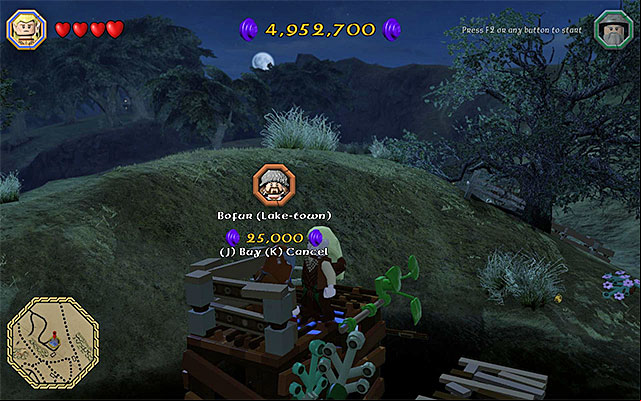 Before the individual character s the roster of the playable characters, you first need to hire them - Middle Earth - Playable characters | Middle Earth - Mithril LEGO bricks - Middle Earth - Mithril LEGO bricks - LEGO The Hobbit Game Guide & Walkthrough