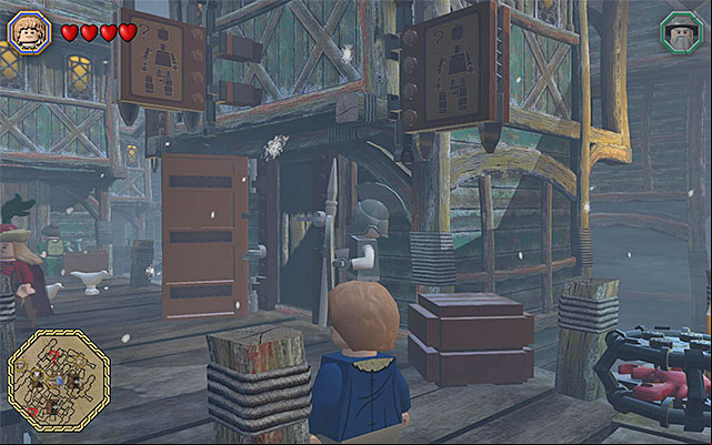 The building entrance - Middle Earth - Important locations | Middle Earth - Mithril LEGO bricks - Middle Earth - Mithril LEGO bricks - LEGO The Hobbit Game Guide & Walkthrough