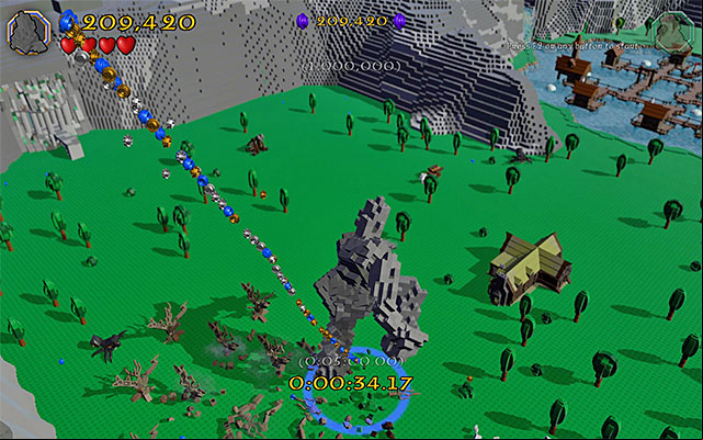Stomp on the small objects and hammer-fist the bigger ones - Bonus level | Middle Earth - Mithril LEGO bricks - Middle Earth - Mithril LEGO bricks - LEGO The Hobbit Game Guide & Walkthrough