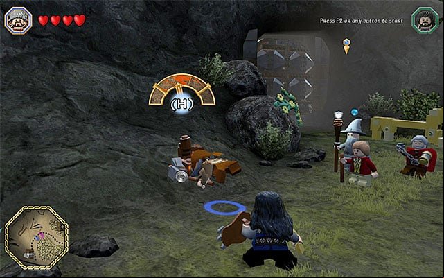 Smashing of the tougher bricks with the pickaxe is a good method of obtaining various bars - 7. Resources (Loot) | LEGO The Hobbit - LEGO The Hobbit in 10 Easy Steps - LEGO The Hobbit Game Guide & Walkthrough