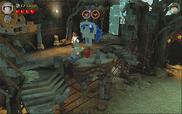 Turn the tower and use the staff only then - Stage 14 (The Necromancer): The keeps exterior | Walkthrough - Walkthrough - LEGO The Hobbit Game Guide & Walkthrough