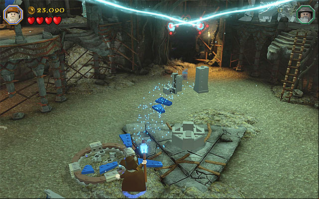The building site of the third tower - Stage 14 (The Necromancer): The keeps exterior | Walkthrough - Walkthrough - LEGO The Hobbit Game Guide & Walkthrough