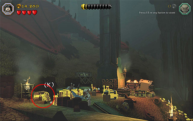 The chest - Stage 16 (Inside Information) | Main Stages - Collectibles - Main Stages - Collectibles - LEGO The Hobbit Game Guide & Walkthrough
