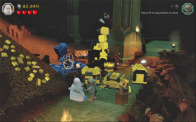 Aim at the blue catapult - Stage 16 (Inside Information) | Main Stages - Collectibles - Main Stages - Collectibles - LEGO The Hobbit Game Guide & Walkthrough
