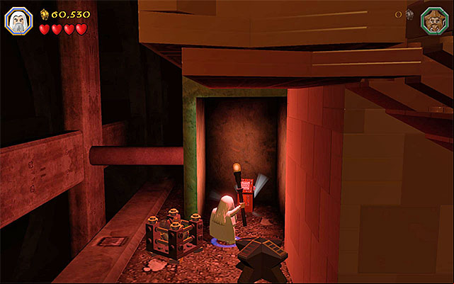 Illuminate the area and locate the collectible - Stage 16 (Inside Information) | Main Stages - Collectibles - Main Stages - Collectibles - LEGO The Hobbit Game Guide & Walkthrough