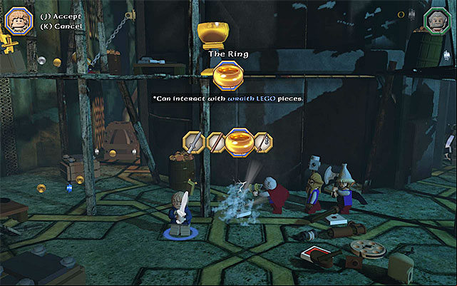 You can collect the schematic only after you put on The Ring - Stage 16 (Inside Information) | Main Stages - Collectibles - Main Stages - Collectibles - LEGO The Hobbit Game Guide & Walkthrough