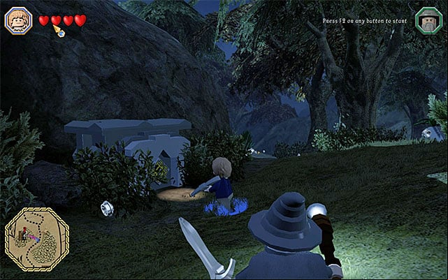 The manhole - White question marks - walkthroughs for quests 41-60 | Middle Earth - Side missions - Middle Earth - Side missions - LEGO The Hobbit Game Guide & Walkthrough