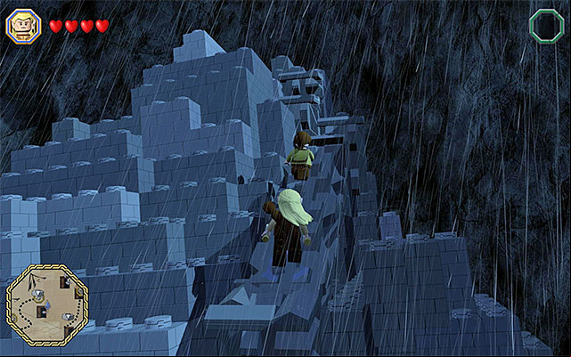 Jump onto the successive fragments of the defeated giant and try not to fall down - White question marks - walkthroughs for quests 41-60 | Middle Earth - Side missions - Middle Earth - Side missions - LEGO The Hobbit Game Guide & Walkthrough
