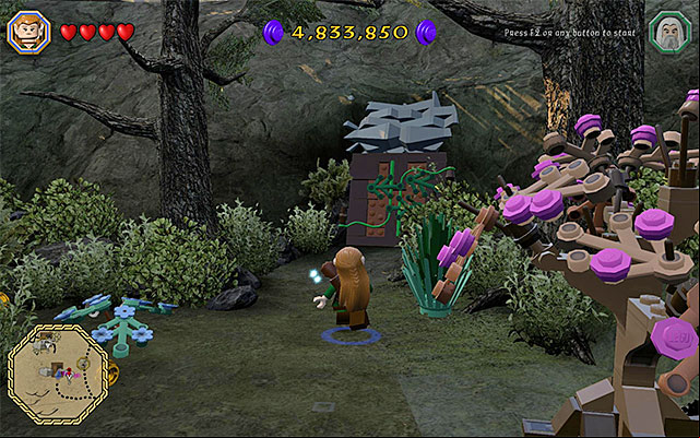 The age to the location with the questgiver - White question marks - walkthroughs for quests 41-60 | Middle Earth - Side missions - Middle Earth - Side missions - LEGO The Hobbit Game Guide & Walkthrough