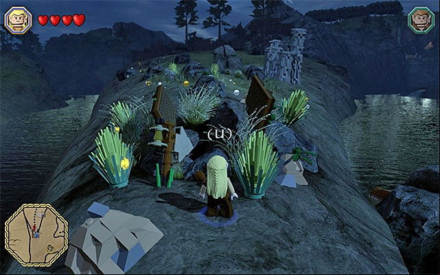 The cave entrance - White question marks - walkthroughs for quests 41-60 | Middle Earth - Side missions - Middle Earth - Side missions - LEGO The Hobbit Game Guide & Walkthrough
