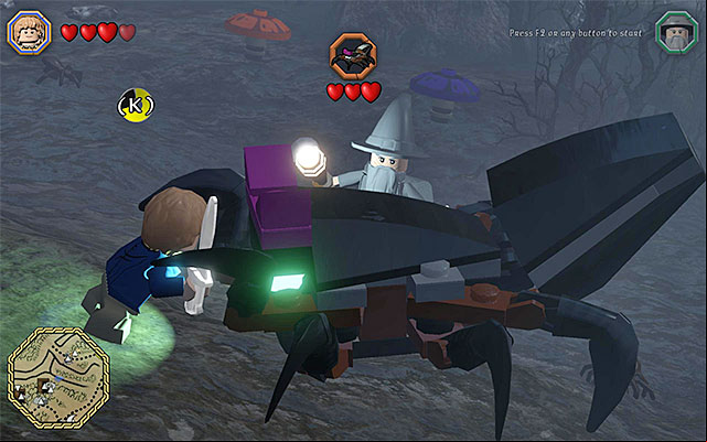 Tap rhythmically the keys that appear on the screen - White question marks - walkthroughs for quests 61-80 | Middle Earth - Side missions - Middle Earth - Side missions - LEGO The Hobbit Game Guide & Walkthrough