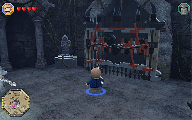 The entrance to the questgivers staying place - White question marks - walkthroughs for quests 61-80 | Middle Earth - Side missions - Middle Earth - Side missions - LEGO The Hobbit Game Guide & Walkthrough
