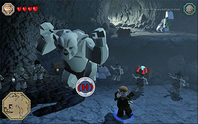 Pressing the keys at the appropriate moments means receiving more studs - White question marks - walkthroughs for quests 61-80 | Middle Earth - Side missions - Middle Earth - Side missions - LEGO The Hobbit Game Guide & Walkthrough