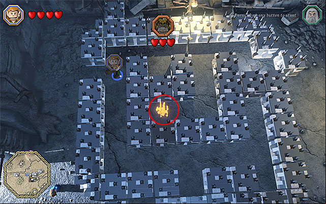 The ghost needs to reach successive fires - White question marks - walkthroughs for quests 61-80 | Middle Earth - Side missions - Middle Earth - Side missions - LEGO The Hobbit Game Guide & Walkthrough
