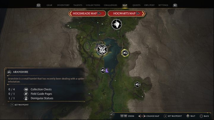 2 - Hogwarts Legacy: South Hogwarts Region - Collection Chests - Collection Chests - Hogwarts Legacy Guide