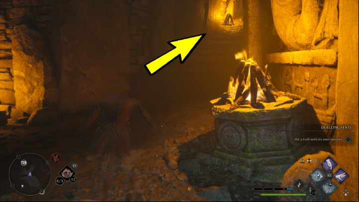 You will find yourself in a large chamber with a troll - Hogwarts Legacy: Hogwarts Valley - Collection Chests - Collection Chests - Hogwarts Legacy Guide