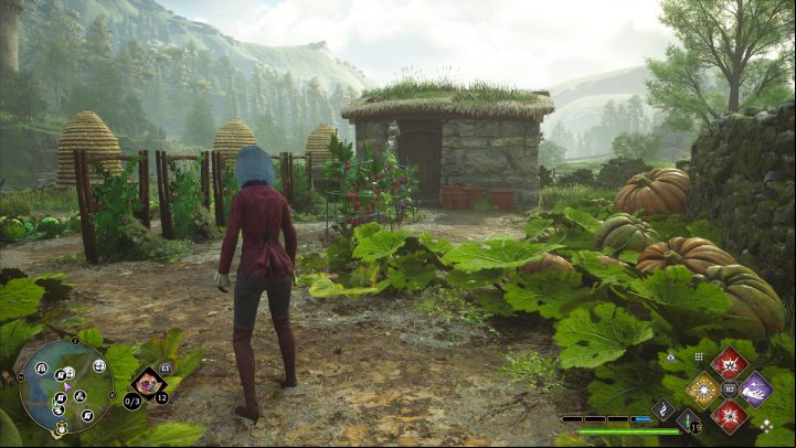 One of the chests in Keenbridge village is in a small cottage by the vegetable plantation and beehives - Hogwarts Legacy: Hogwarts Valley - Collection Chests - Collection Chests - Hogwarts Legacy Guide