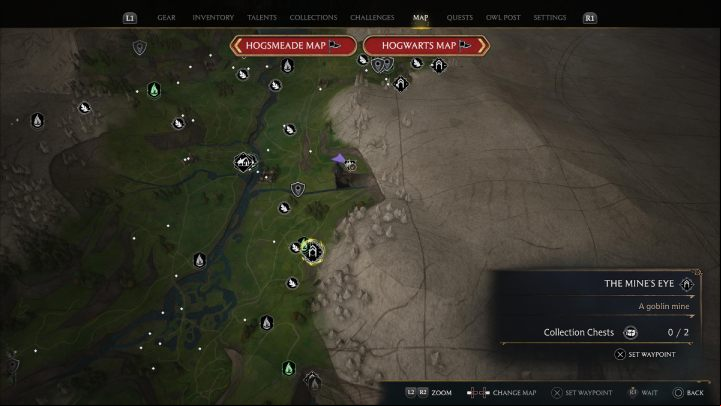 These chests can be found in the Mine's Eye, which you will explore during the Lodgok's Loyalty main quest - Hogwarts Legacy: Hogwarts Valley - Collection Chests - Collection Chests - Hogwarts Legacy Guide