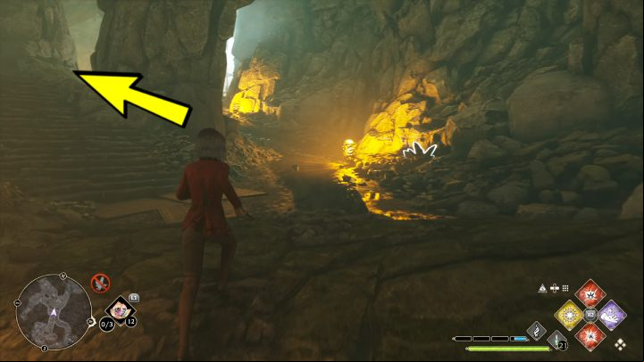 After leaving the elevator, turn left and enter the tunnel - Hogwarts Legacy: Hogwarts Valley - Collection Chests - Collection Chests - Hogwarts Legacy Guide