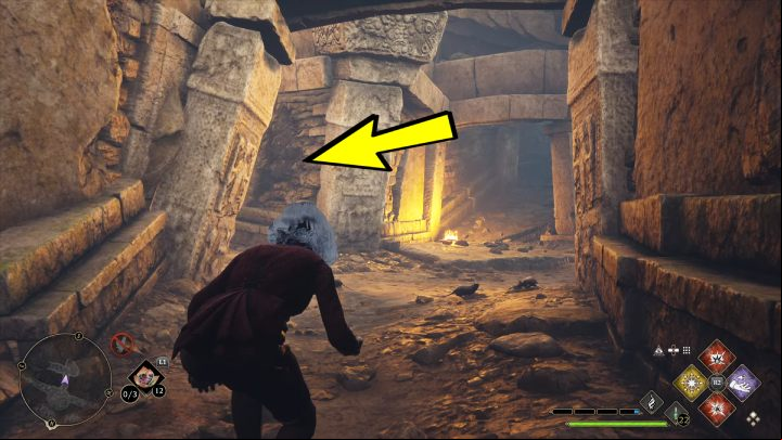 Emerge from the water, go below the collapsed ceiling and turn left - Hogwarts Legacy: Feldcroft Region - Collection Chests - Collection Chests - Hogwarts Legacy Guide