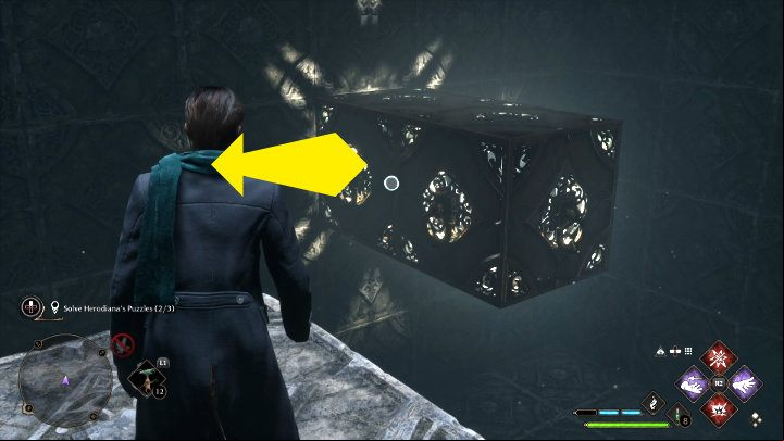 Use Accio again to create a path to the exit - Hogwarts Legacy: The Hall of Herodiana - Hogwarts - Hogwarts Legacy Guide
