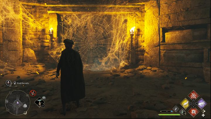 Enter the catacombs and follow the corridor - Hogwarts Legacy: In the Shadow of Time - Relationship quests - Sebastian - Hogwarts Legacy Guide