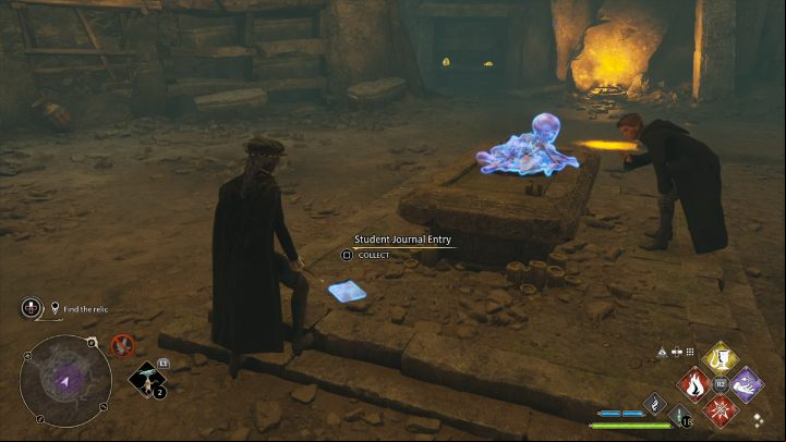 Defeat the spiders and pick up the note lying in the center of the chamber - Hogwarts Legacy: In the Shadow of Time - Relationship quests - Sebastian - Hogwarts Legacy Guide