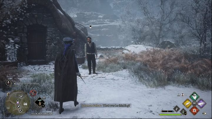 After winning the battle, talk to Sebastian's uncle to complete the quest - Hogwarts Legacy: In the Shadow of Time - Relationship quests - Sebastian - Hogwarts Legacy Guide