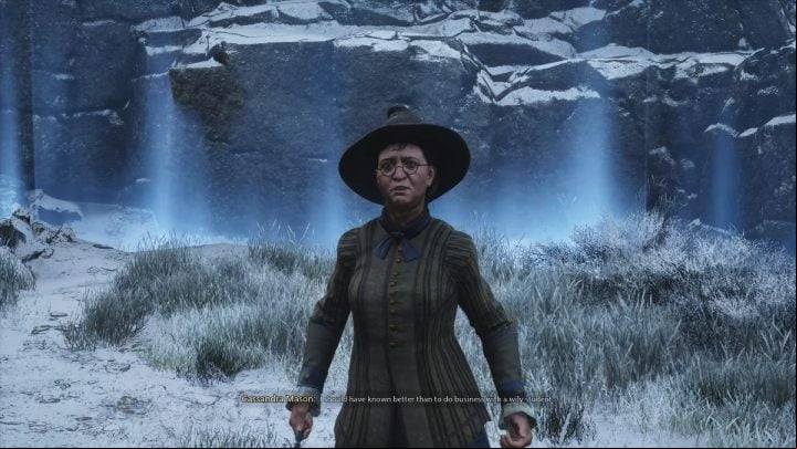 Cassandra Mason is the final boss of the exclusive side mission for PS5 and PS4 owners of Hogwarts Legacy - Minding Your Own Business - Hogwarts Legacy: How to defeat Cassandra Mason? - Bosses - Hogwarts Legacy Guide