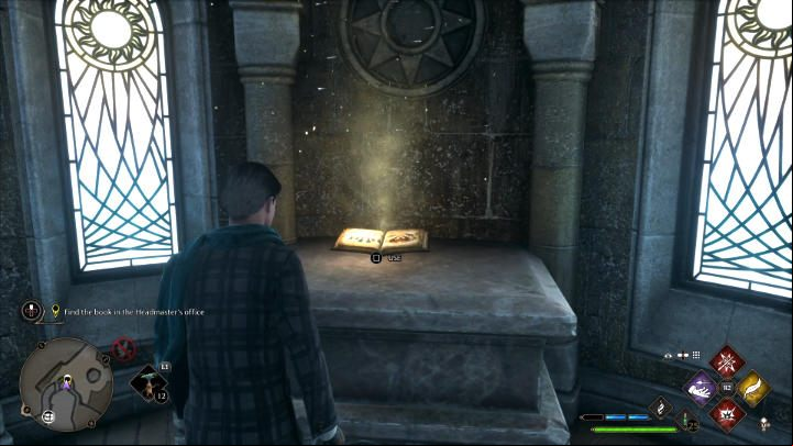 Go up the stairs and read the book on the pedestal to start your third trial, which will be a different experience than the previous trials in Hogwarts Legacy - Hogwarts Legacy: Niamh Fitzgeralds Trial - Main quests - Hogwarts Legacy Guide