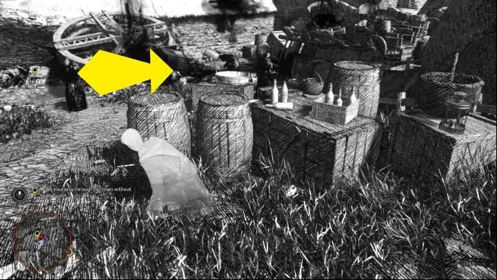 Wait for the enemy standing in the middle of the pathway to start walking to the right and sneak past behind his back - Hogwarts Legacy: Niamh Fitzgeralds Trial - Main quests - Hogwarts Legacy Guide
