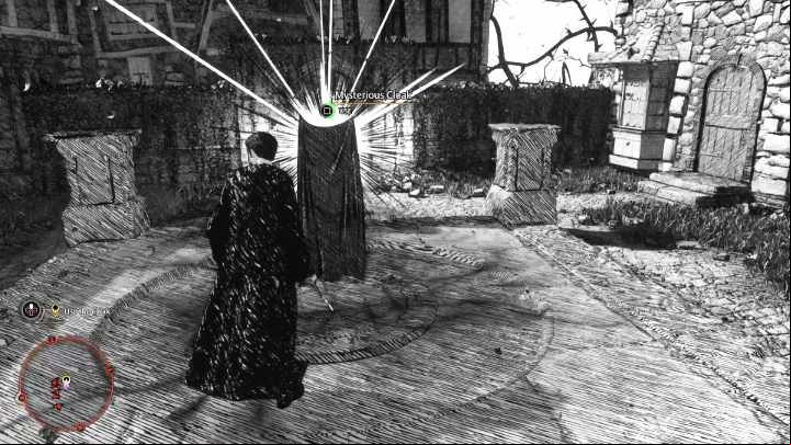 As you proceed forward, you'll reach a place where the main hero will receive the Mysterious Cloak - thanks to it, you can continue through the rest of the location without worrying about staying hidden - Hogwarts Legacy: Niamh Fitzgeralds Trial - Main quests - Hogwarts Legacy Guide