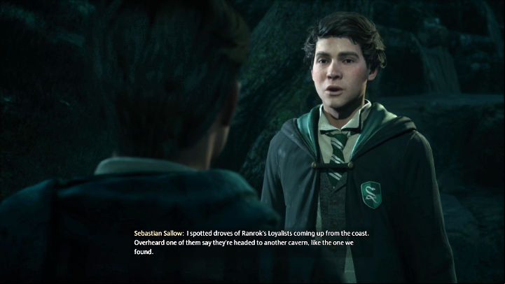 After emerging from the tunnel, fly to meet Sebastian - make sure to unlock new Floo Flames along the way - Hogwarts Legacy: In the Shadow of the Mountain - Main quests - Hogwarts Legacy Guide